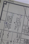 Early 1930's 3 Piece Map Of Possible Water Connections To Property Of R. L. Nafziger May 17, 1930 - Wendell Miller Collection