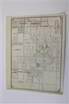 Early 1930's 3 Piece Map Of Possible Water Connections To Property Of R. L. Nafziger May 17, 1930 - Wendell Miller Collection