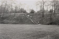 Early 1930's Golfers On Hill Black and White Photo - Wendell Miller Collection