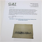 Early 1930's P. T. Taylor Golf & Country Club Hand Drawn Clubhouse Plan - Wendell Miller Collection