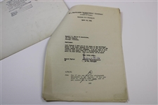 Early 1930's Aerial Photo And 2 Letters Regarding Farm Buildings Of Mr. Nafziger - Wendell Miller Collection
