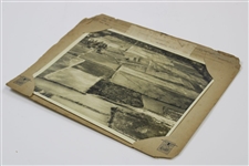 1931 Close Up Of Golf Course Construction Photo - Wendell Miller Collection