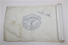 Hale Irwin Signed Winged Foot Embroidered White Course Flag JSA ALOA