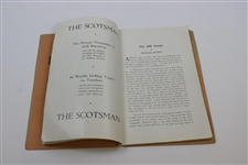 1933 Open Championship at St. Andrews Official Monday Program