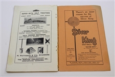 1933 Open Championship at St. Andrews Official Monday Program