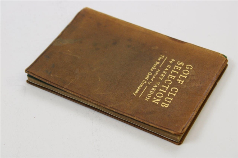 1916 'Golf Club Selection' Book by Harry Vardon in VG Condition