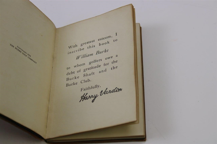1916 'Golf Club Selection' Book by Harry Vardon in VG Condition