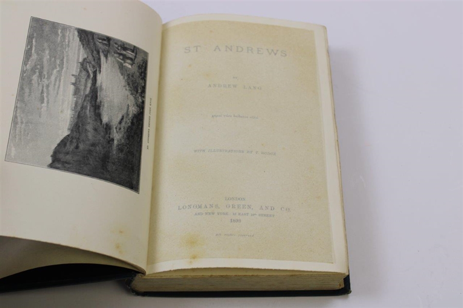 1893 'St. Andrews' by Andrew Lang Book in Fine Condition