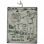 Bobby Jones Commemorative '1933' Course Opening Wooden Sign