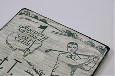 Bobby Jones Commemorative '1933' Course Opening Wooden Sign