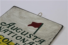 Augusta National Golf Club Handcrafted Painted Wooden Sign