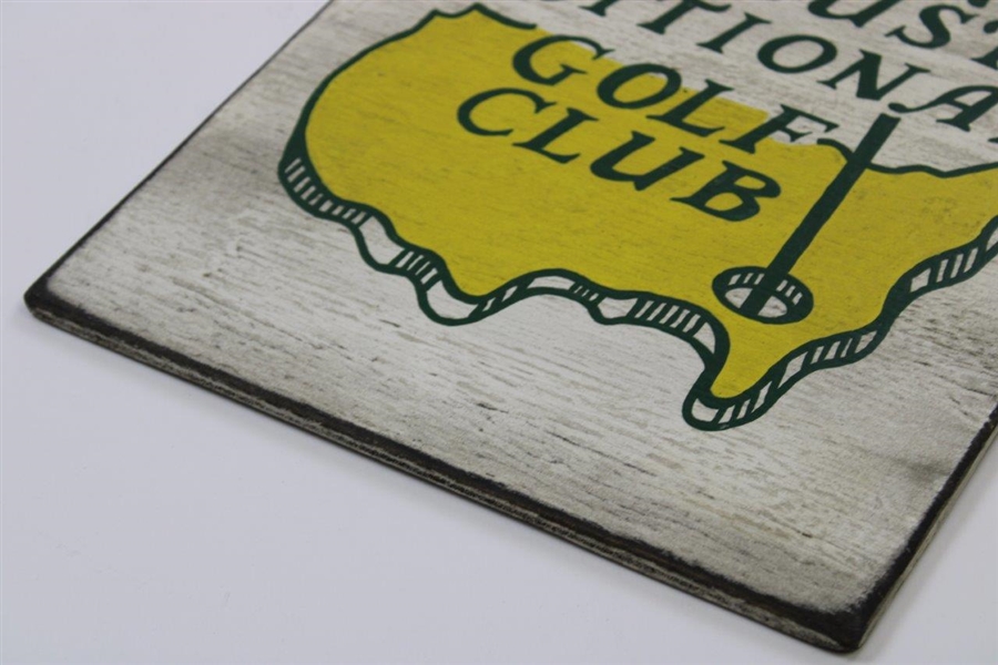 Augusta National Golf Club Handcrafted Painted Wooden Sign