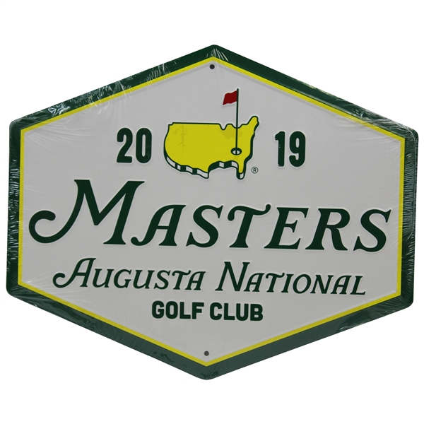 2019 Masters Tournament Hexagon Metal Sign - New In Wrapper
