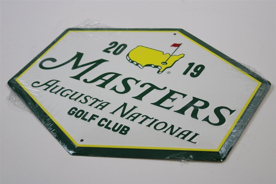 2019 Masters Tournament Hexagon Metal Sign - New In Wrapper