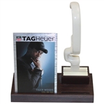Tiger Woods Tag Heuer Watch Point Of Sale Display W/ Metal Card
