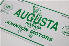 Augusta Georgia Johnson Motors Cadillac Saab Courtesy Car License Plate