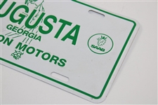 Augusta Georgia Johnson Motors Cadillac Saab Courtesy Car License Plate