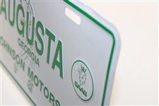 Augusta Georgia Johnson Motors Cadillac Saab Courtesy Car License Plate