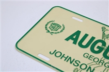 Augusta Georgia Johnson Motors Cadillac Oldsmobile Courtesy Car Plastic License Plate