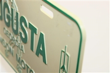 Augusta Georgia Johnson Motors Cadillac Oldsmobile Courtesy Car Plastic License Plate