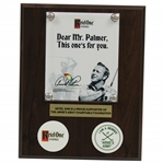 Arnold Palmer Ketel One Vodka Arnies Army Charitable Foundation Plaque in Box