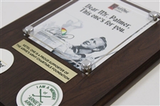 Arnold Palmer Ketel One Vodka Arnies Army Charitable Foundation Plaque in Box