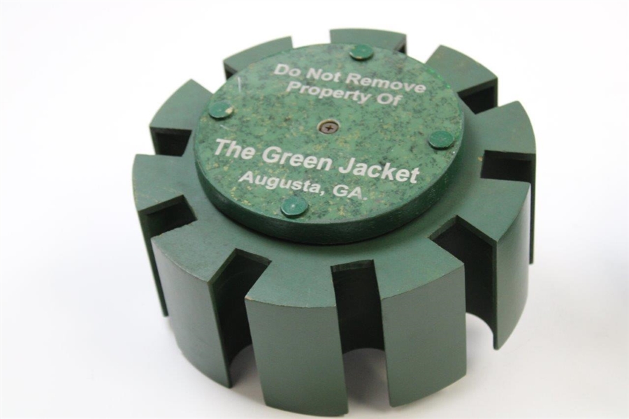 Property of The Green Jacket' Augusta , Ga Poker Chip/Card Holder with Cover