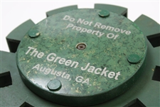 Property of The Green Jacket' Augusta , Ga Poker Chip/Card Holder with Cover