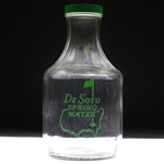 c. 1960s Augusta National Masters Champs Ceremony De Soto Spring Water Glass Jug