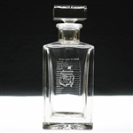Augusta National Golf Club 'Name of Golf Holes' Glass Decanter w/Stopper in Original Box