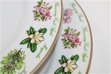 2018 Augusta National Ltd Ed Employee Masters Gift Tiffany & Co Beautification Plates In Box w/Card
