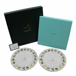 2015 Augusta National Ltd Ed Employee Masters Gift Tiffany & Co Beautification Plates In Box w/Card