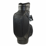Greg Norman Signed SHARK Logo Black Full Size Datrek Golf Bag - Unused JSA ALOA