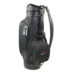 Greg Norman Signed SHARK Logo Black Full Size Datrek Golf Bag - Unused JSA ALOA
