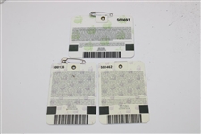 Two (2) 2004 Masters Tournament SERIES Badges with 2006 SERIES Badge - Mickelson Wins