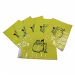 Six (6) Masters Tournament Embroidered Flags in Original Packages - 2013-2018