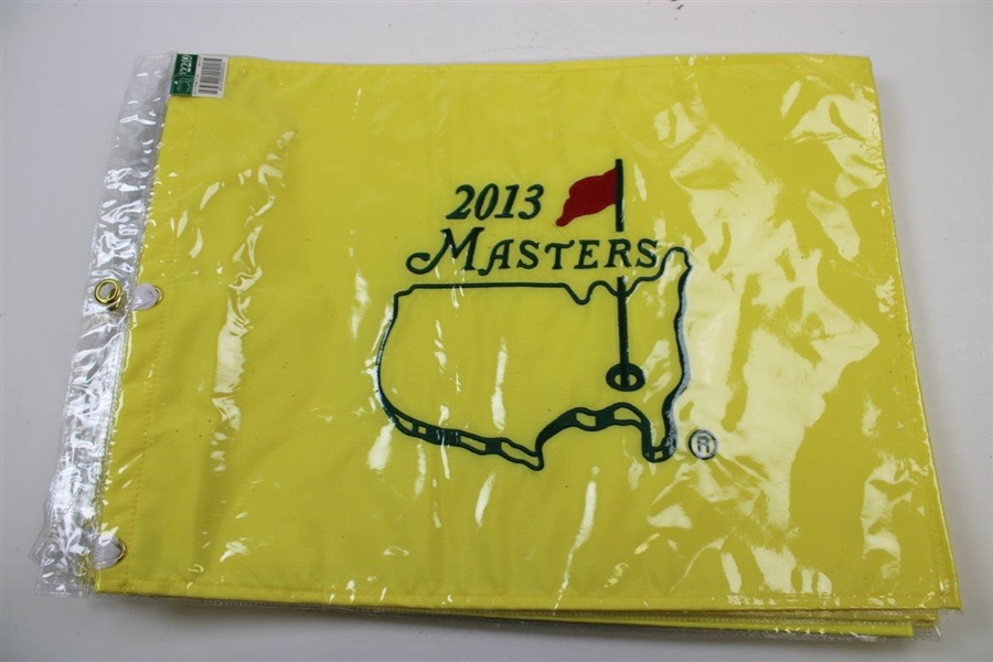 Six (6) Masters Tournament Embroidered Flags in Original Packages - 2013-2018
