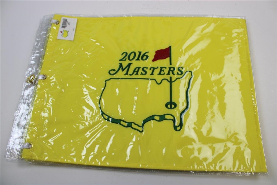Six (6) Masters Tournament Embroidered Flags in Original Packages - 2013-2018