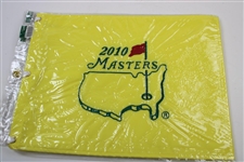 Five (5) Masters Tournament Embroidered Flags in Original Packages - 2008-2012
