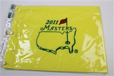 Five (5) Masters Tournament Embroidered Flags in Original Packages - 2008-2012