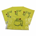 2003, 2004, 2006 & 2007 Masters Tournament Embroidered Flags in Original Packages