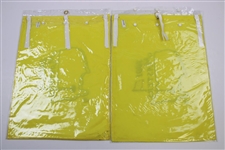 2001 & 2002 Masters Tournament Embroidered Flags in Original Packages - Tiger Wins