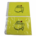 2020 & 2021 Masters Tournament Embroidered Flags in Original Packages