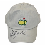 Phil Mickelson Signed Undated Masters Stone Caddy Hat JSA #QQ01382