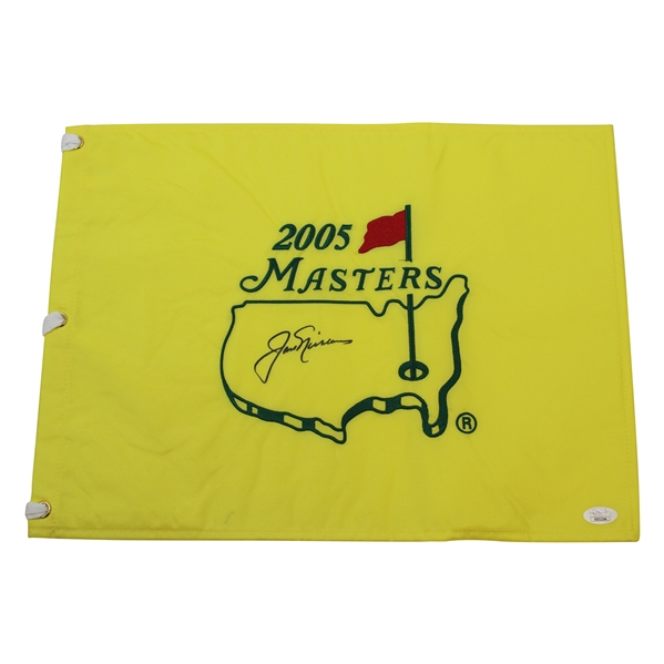 Jack Nicklaus Signed 2005 Masters Embroidered Flag JSA FULL #XX02246