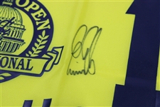 Ernie Els Signed 1997 US Open at The Congressional Yellow Screen Flag JSA ALOA