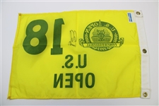 Ernie Els Signed 1997 US Open at The Congressional Yellow Screen Flag JSA ALOA