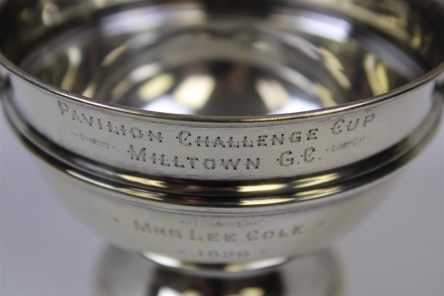 1929 Pavilion Challenge Cup at Milltown GC Sterling Silver Trophy Won by Mrs. Lee Cole