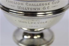 1929 Pavilion Challenge Cup at Milltown GC Sterling Silver Trophy Won by Mrs. Lee Cole
