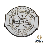 1944 PGA Championship at Manito G&CC Contestant Badge - Bob Hamilton Winner